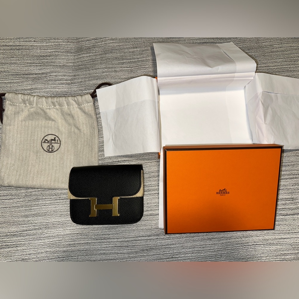 Black Constance Slim Wallet